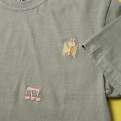 Higton Embroidered Pigment-Dyed T - MEDIUM ONLY