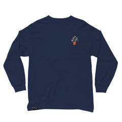 Plants Embroidery Long Sleeve T - MEDIUM ONLY