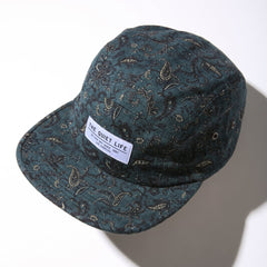 Paisley Floral 5 Panel Camper Hat - Made in USA - (FA25)
