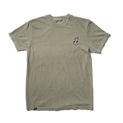 Music Man Embroidered T - Khaki