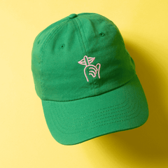 Shhh Logo Dad Hat - Kelly Green