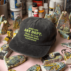 Art Dept. Hat - Vintage Black/Lime