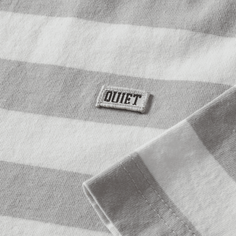 Stripe Boxy T - Grey / White