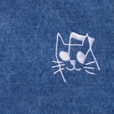 Music Cat Embroidered T - XL ONLY