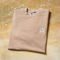 Music Cat Embroidered T - Mushroom - Made in USA FA25