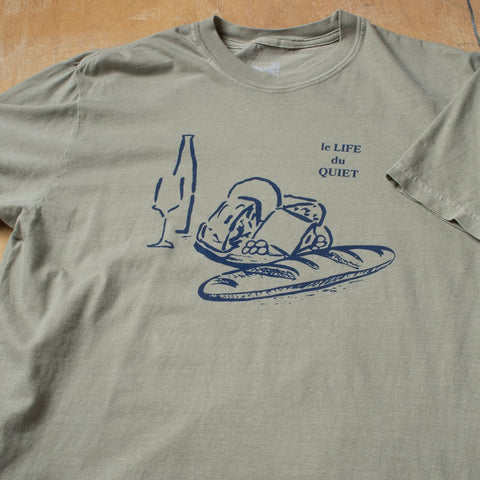 Wine & Cheese Pigment-Dyed T