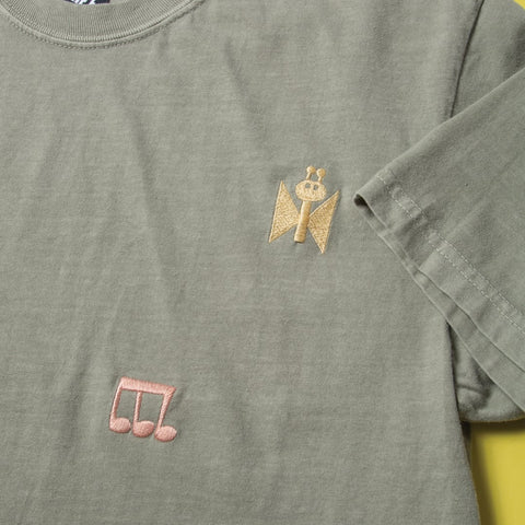 Higton Embroidered Pigment-Dyed T - MEDIUM ONLY