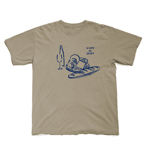 Wine & Cheese Pigment-Dyed T