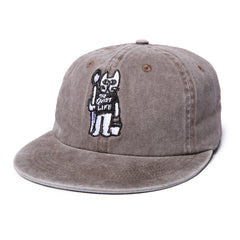 STUDIO CAT 6-PANEL HAT - VINTAGE BROWN