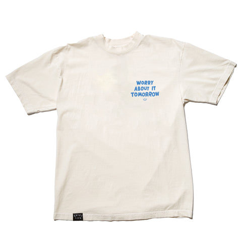 Worry About It Tomorrow Embroidered T - SMALL ONLY