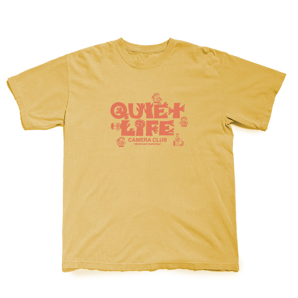 Higton Camera Club Pigment-Dyed T - Mustard