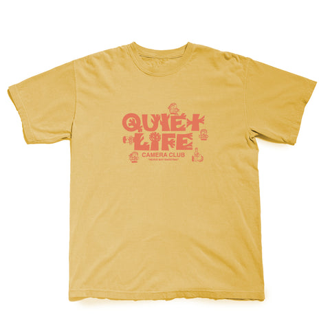 Higton Camera Club Pigment-Dyed T - Mustard