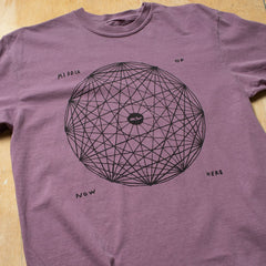 Middle of Now Here T - Grape
