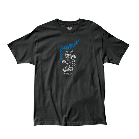 Coffee Steam Cat Highland Park Pigment Dye T Black