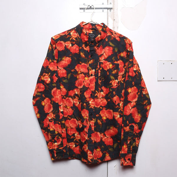 SAMPLE SALE 25 - Rose L/S Button Down Shirt - Medium