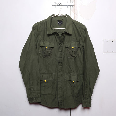 SAMPLE SALE 25 - Miliatary Mesh L/S Button Down Shirt