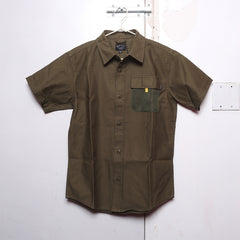 SAMPLE SALE 25 - Military Mesh S/S Button Down - Small