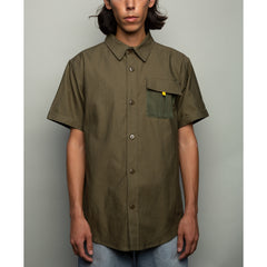 SAMPLE SALE 25 - Military Mesh S/S Button Down - Small